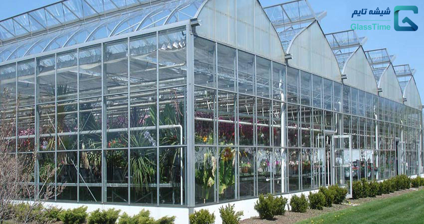 گلخانه شیشه ای صنعتی