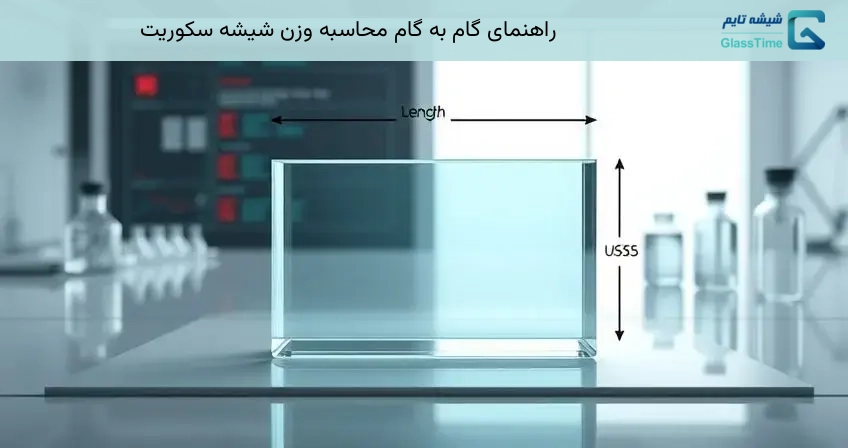 راهنمای گام به گام محاسبه وزن شیشه سکوریت