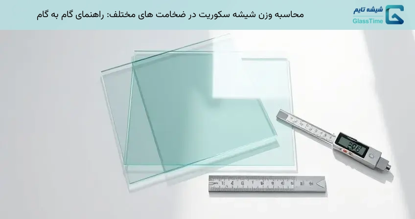 محاسبه وزن شیشه سکوریت