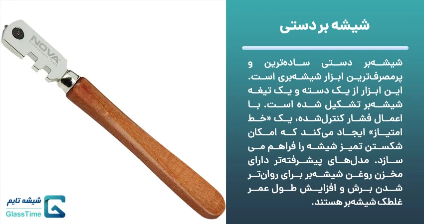 شیشه بر دستی