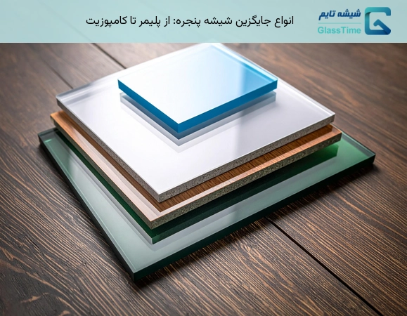 انواع جایگزین شیشه پنجره
