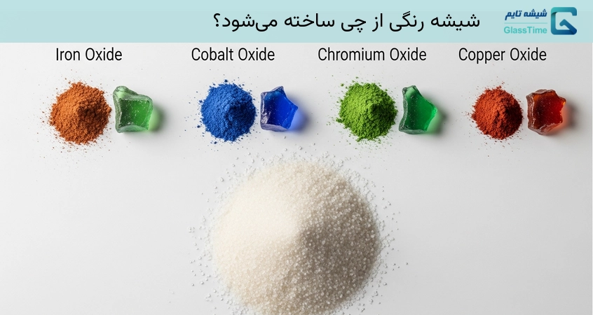 شیشه رنگی از چی ساخته می‌شود؟