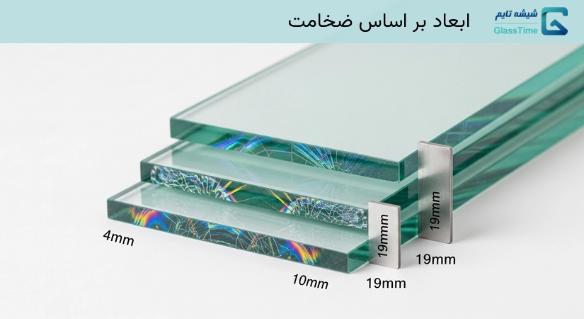 ابعاد بر اساس ضخامت